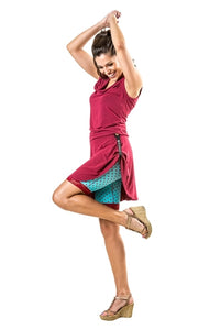 Red Hot Aqua Dot Bloomers